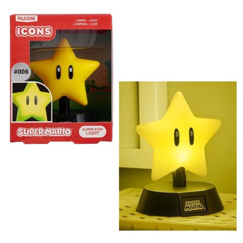 PALADONE – SUPER MARIO Super Star Light Lampada Iconica cm (In box cm)…x
